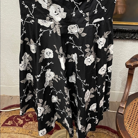 🖤 NWOT Hell Bunny Vixen Natalia Rose Retro Rockabilly Swing Dress Size XS - Picture 6 of 9